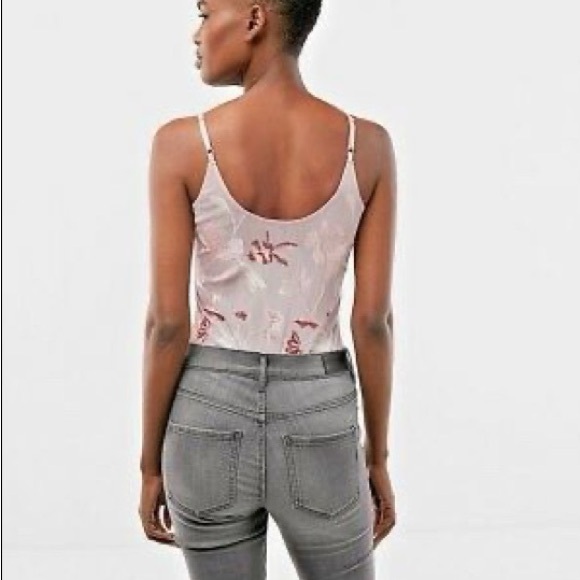 Express Floral Mesh Thong Bodysuit | Small | EUC | Fairycore - Picture 9 of 11